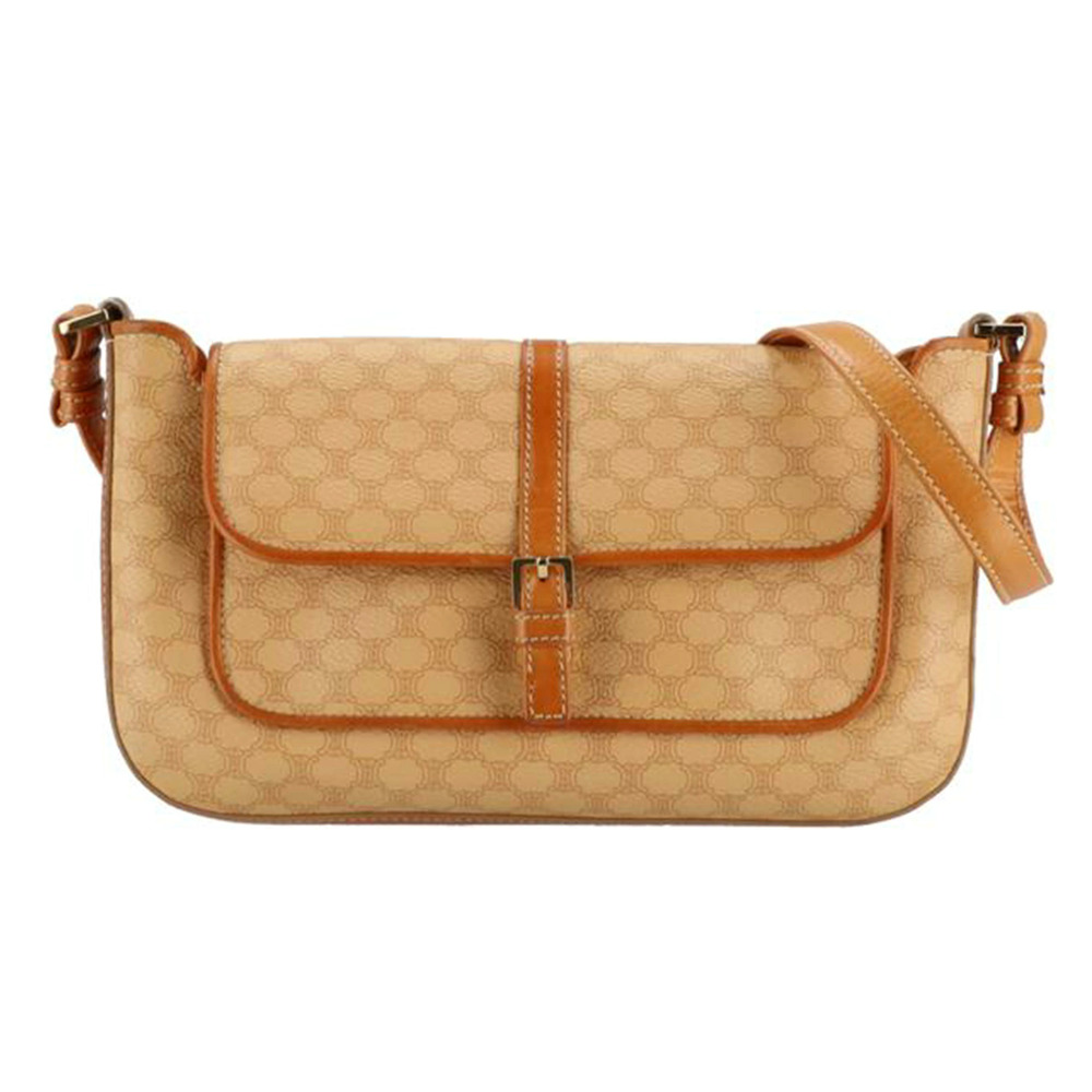 Celine Macadam Hobo Bag Beige Tan